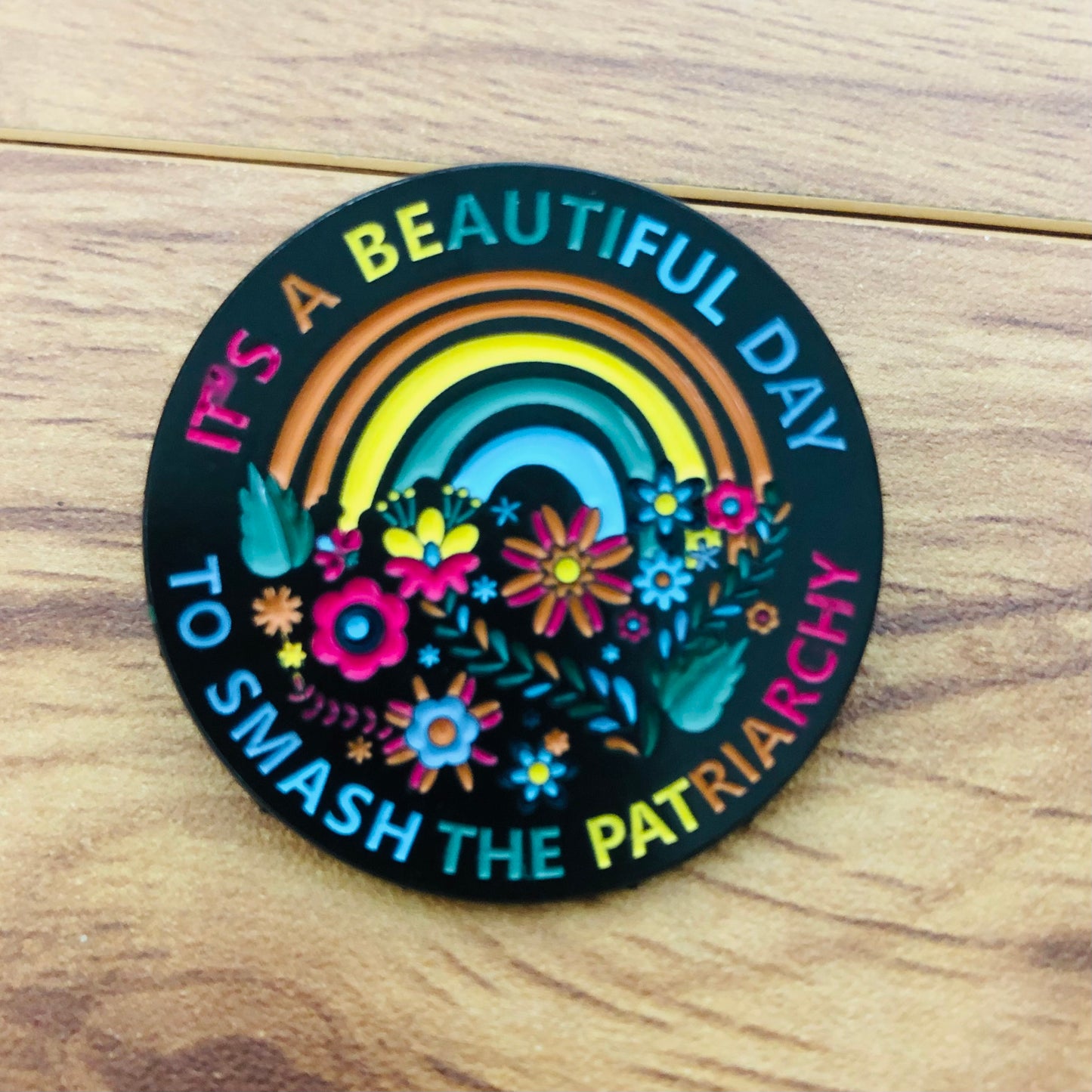 Smash the Patriarchy Enamel Pin