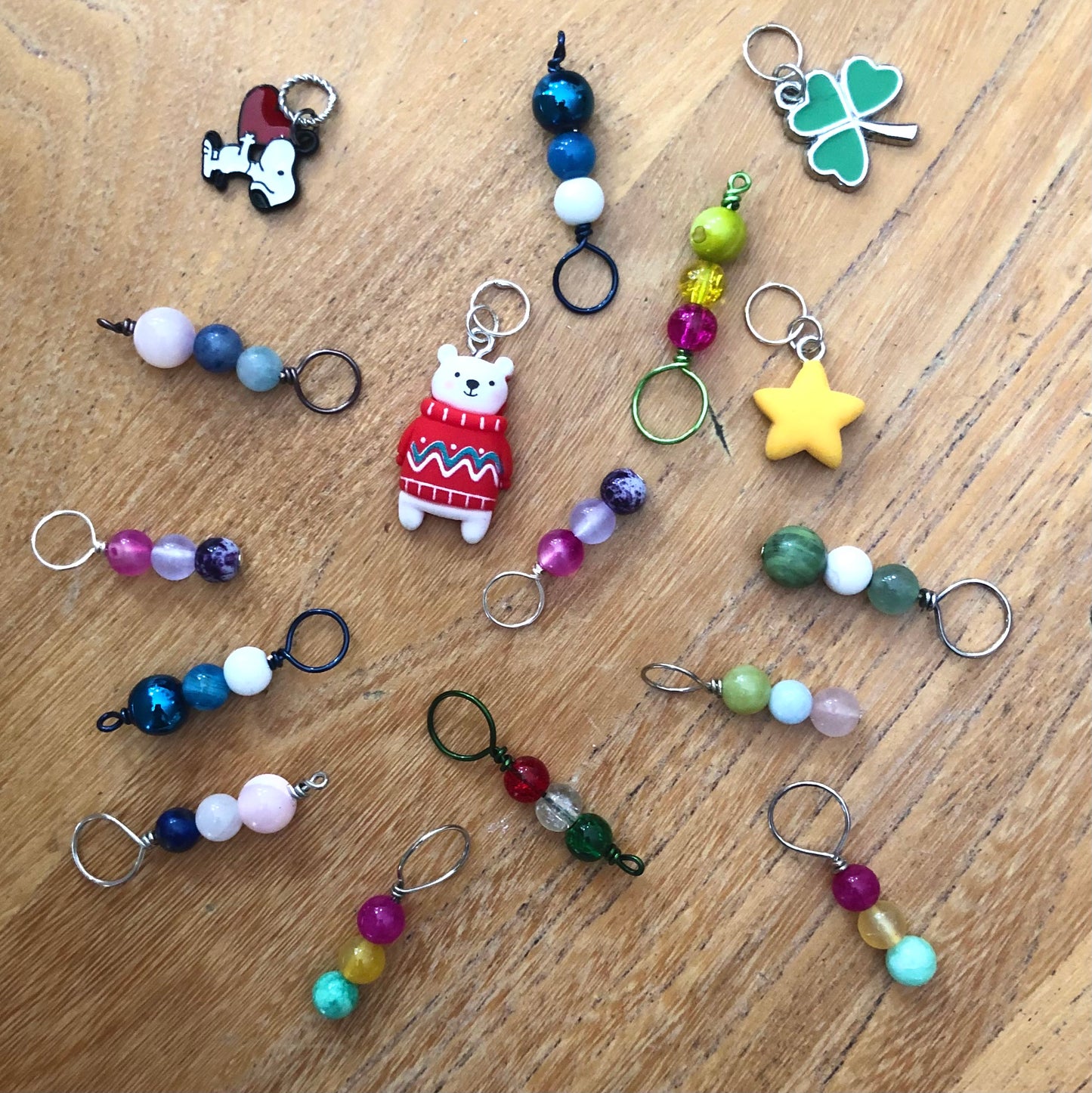 Mystery Stitch Markers Set for Knitting - Pack of 12