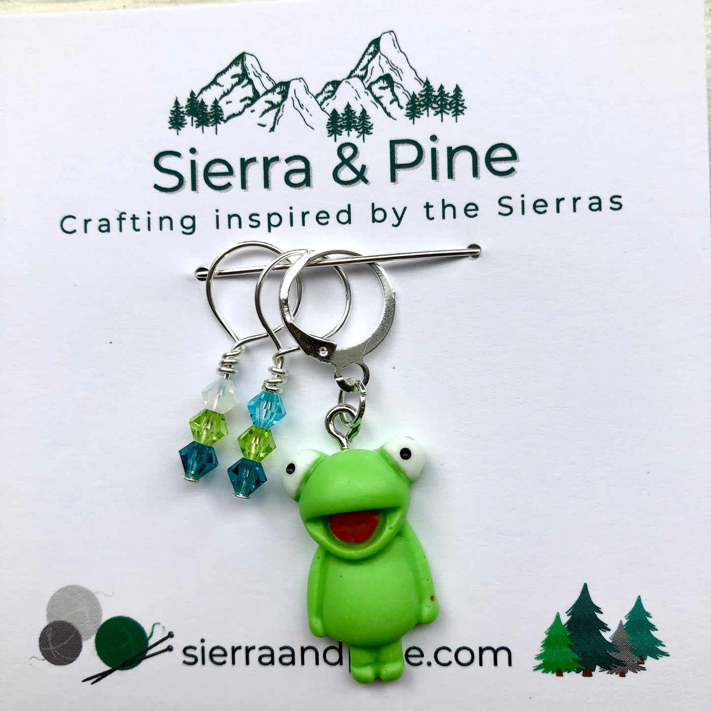 Prince Wart Stitch Markers & Progress Keeper 3-pcs Set for Knitting by Sierra and Pine