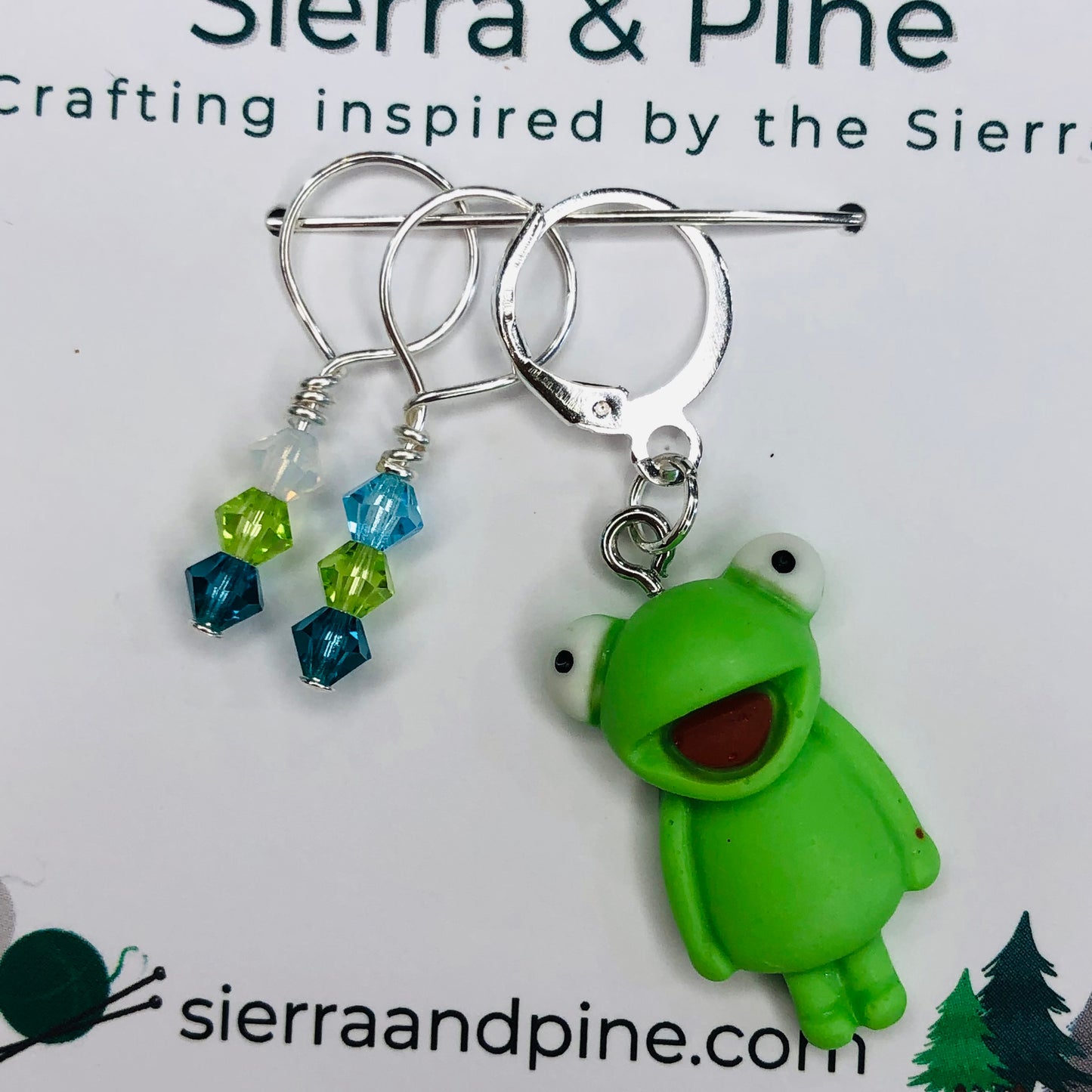 Prince Wart Stitch Markers & Progress Keeper 3-pcs Set for Knitting by Sierra and Pine