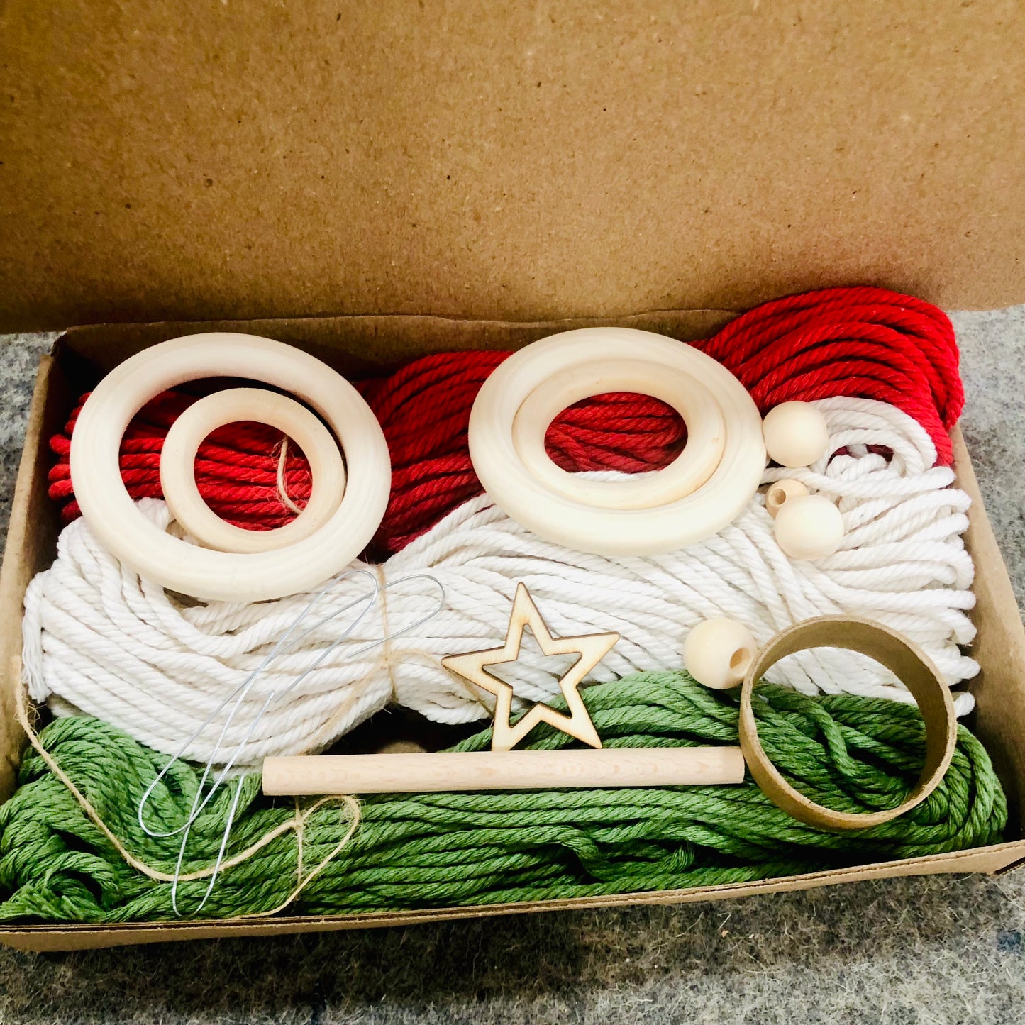 Macrame Ornaments Craft Kit - Everything You Need to Make 8 Ornaments