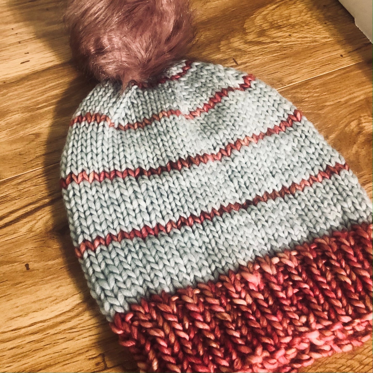 Easy Peasy Bulky Hat Knitting Pattern by Sierra and Pine