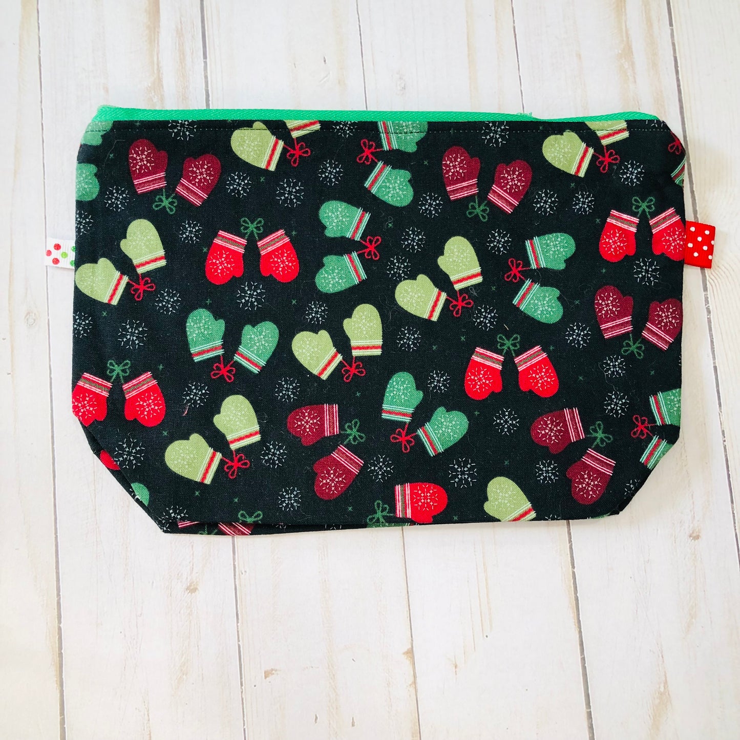 Holiday Mittens Small Project Bag by Sierra and Pine