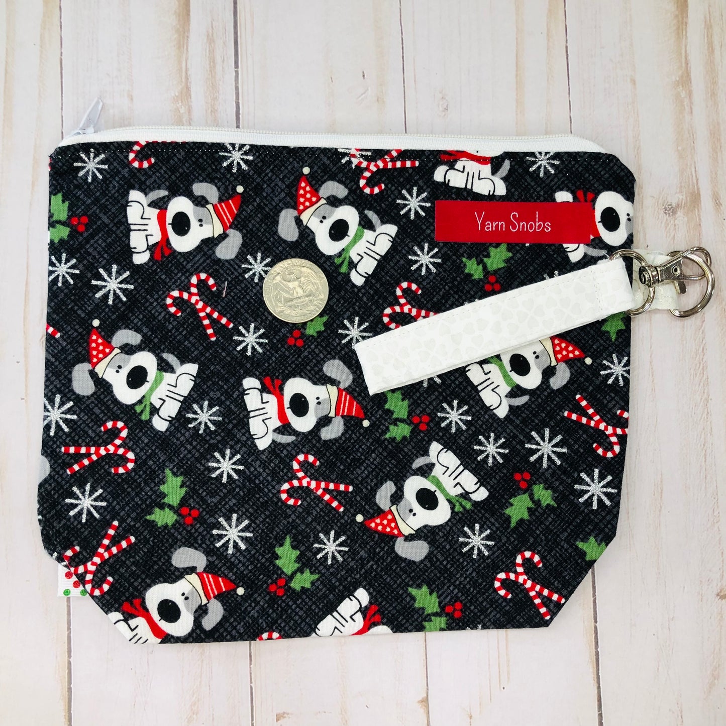 Holiday Dogs Small Project Bag by Sierra and Pine