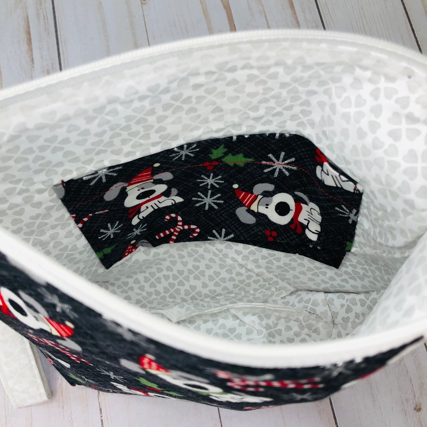 Holiday Dogs Small Project Bag by Sierra and Pine