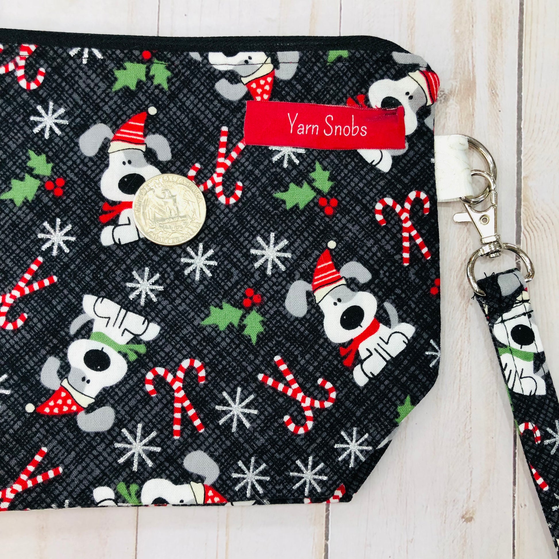 Holiday Dogs Small Project Bag by Sierra and Pine