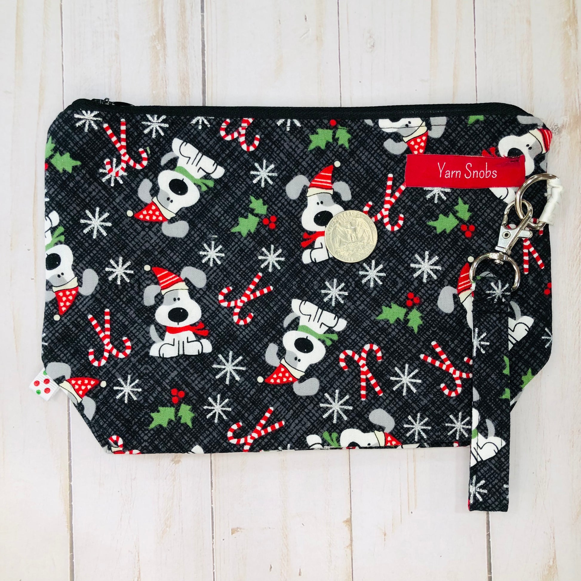 Holiday Dogs Small Project Bag by Sierra and Pine