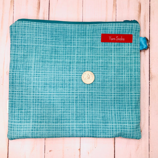 Teal Holiday Small Project Bag by Sierra and Pine