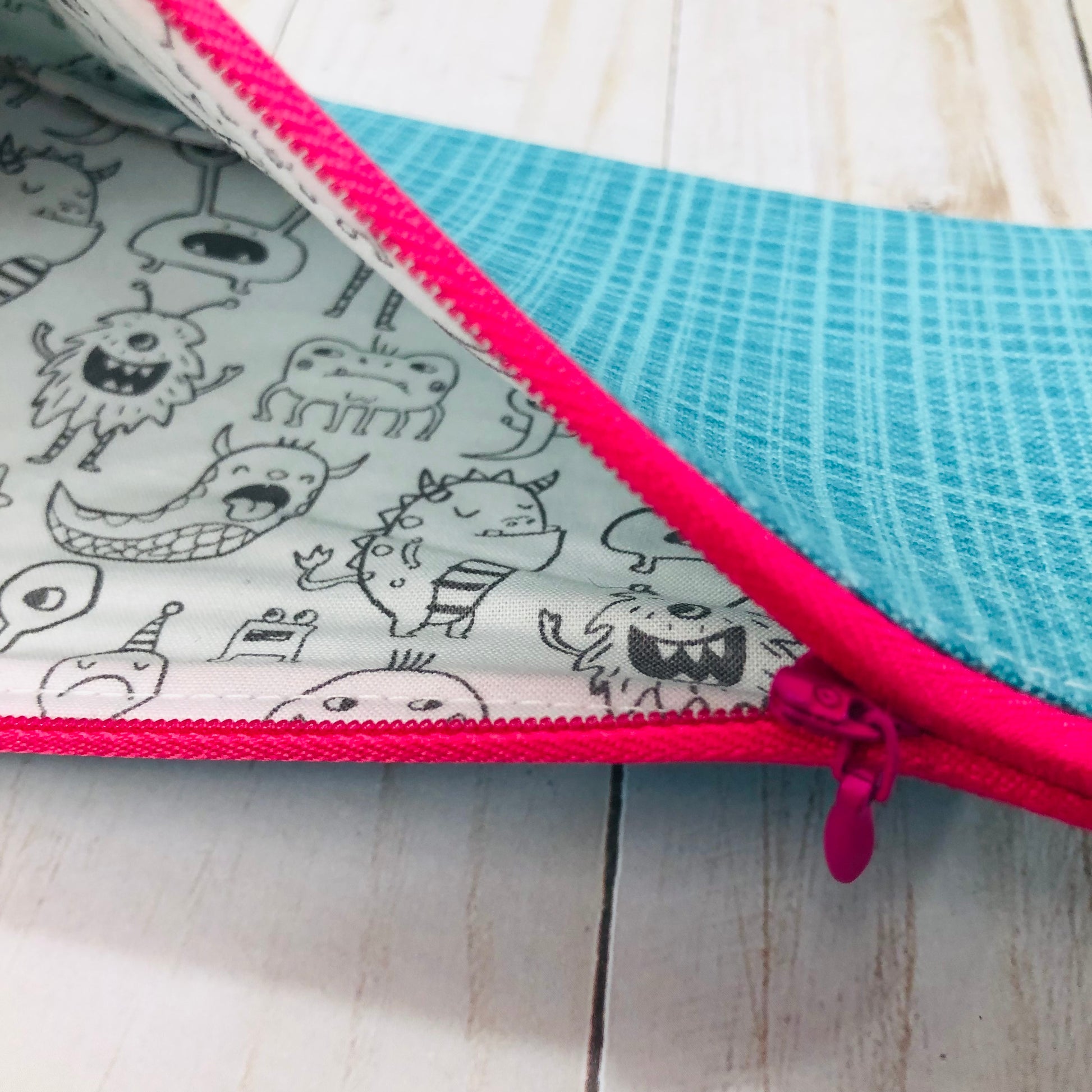 Teal Long Notions Pouch by Sierra and Pine